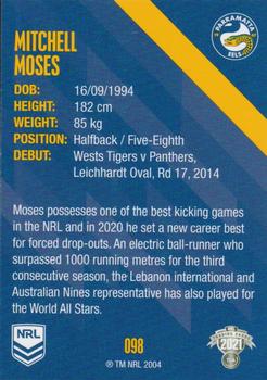 2021 NRL Traders #098 Mitchell Moses Back
